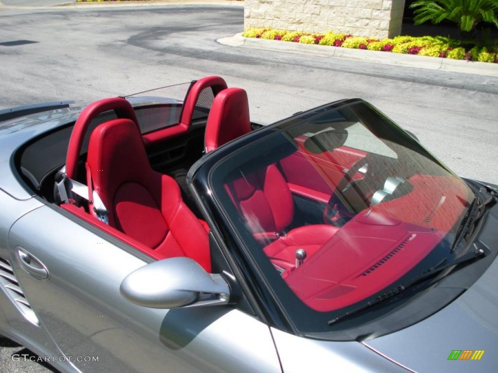 2008 Boxster RS 60 Spyder - GT Silver Metallic / Carrera Red photo #12