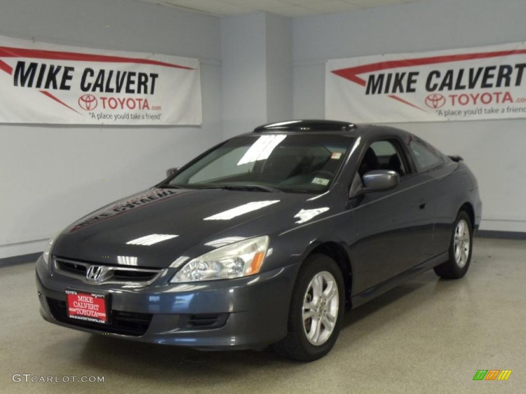 2006 Accord EX Coupe - Graphite Pearl / Black photo #1
