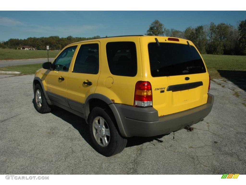 2001 Escape XLT V6 4WD - Chrome Yellow Metallic / Medium Graphite Grey photo #4