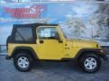 Solar Yellow 2005 Jeep Wrangler X 4x4