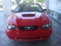 2002 Torch Red Ford Mustang GT Convertible  photo #3
