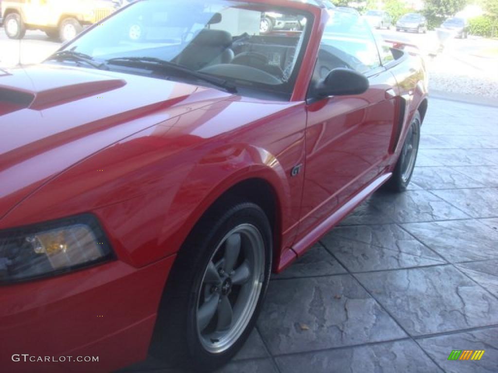 2002 Mustang GT Convertible - Torch Red / Dark Charcoal photo #5