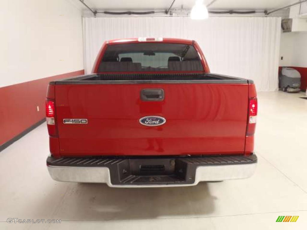 2005 F150 XLT SuperCrew - Bright Red / Medium Flint Grey photo #5
