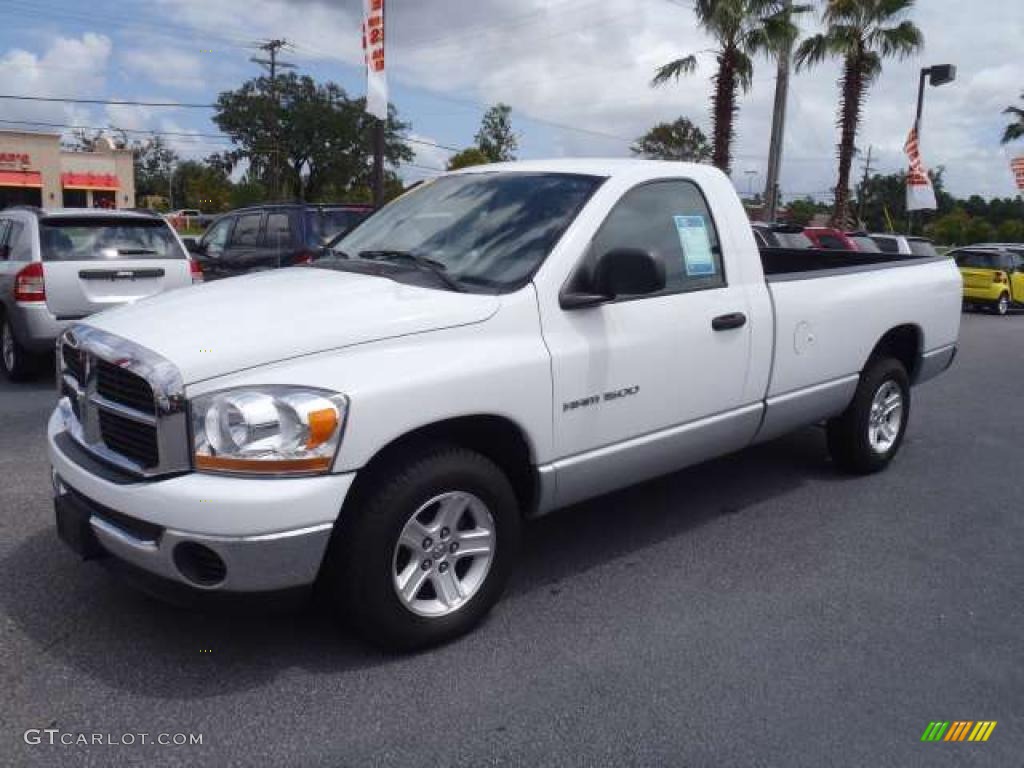 2006 Ram 1500 SLT Regular Cab - Bright White / Medium Slate Gray photo #8