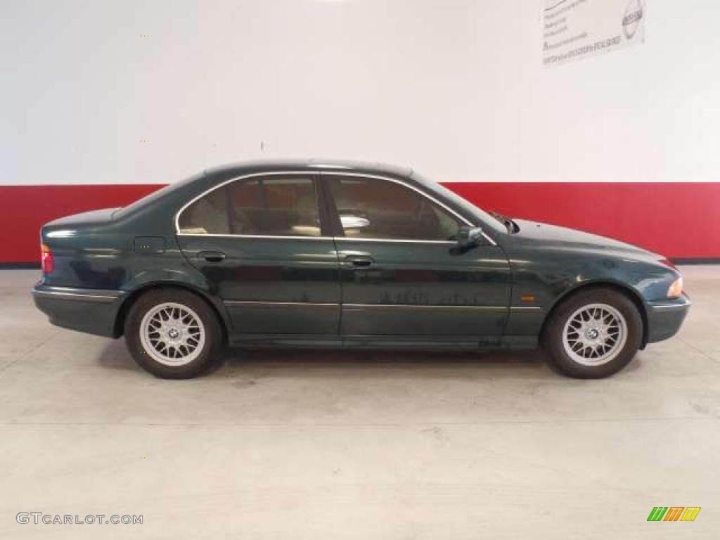 1999 5 Series 528i Sedan - Oxford Green Metallic / Sand Beige photo #3