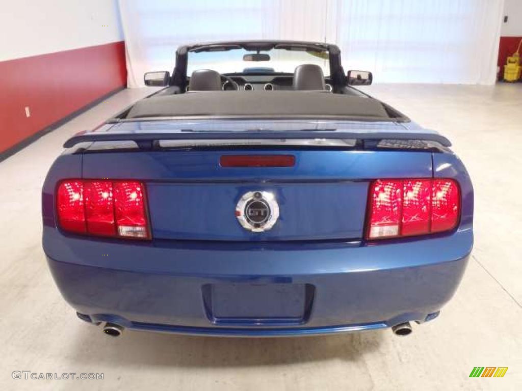 2007 Mustang GT Premium Convertible - Vista Blue Metallic / Dark Charcoal photo #5
