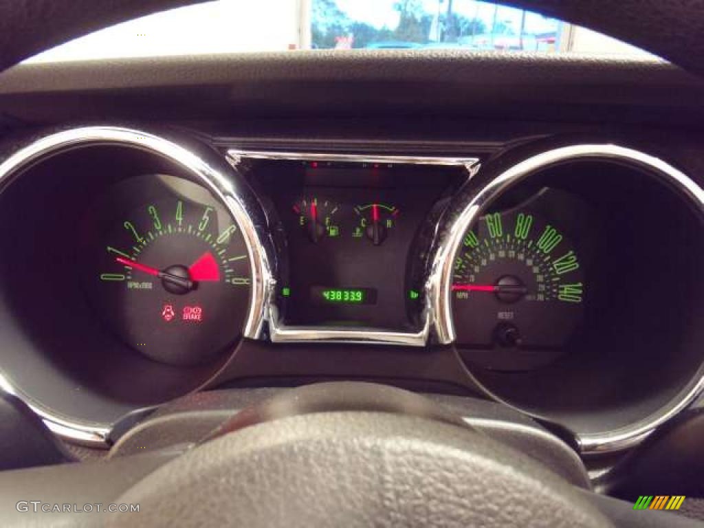 2007 Mustang GT Premium Convertible - Vista Blue Metallic / Dark Charcoal photo #16