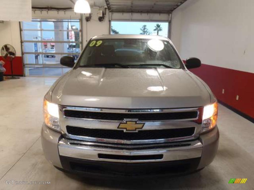 2009 Silverado 1500 LT Crew Cab - Silver Birch Metallic / Light Titanium photo #2
