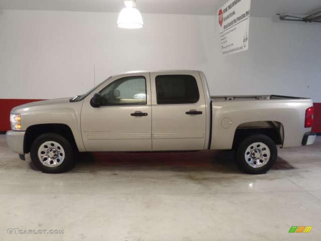 2009 Silverado 1500 LT Crew Cab - Silver Birch Metallic / Light Titanium photo #7