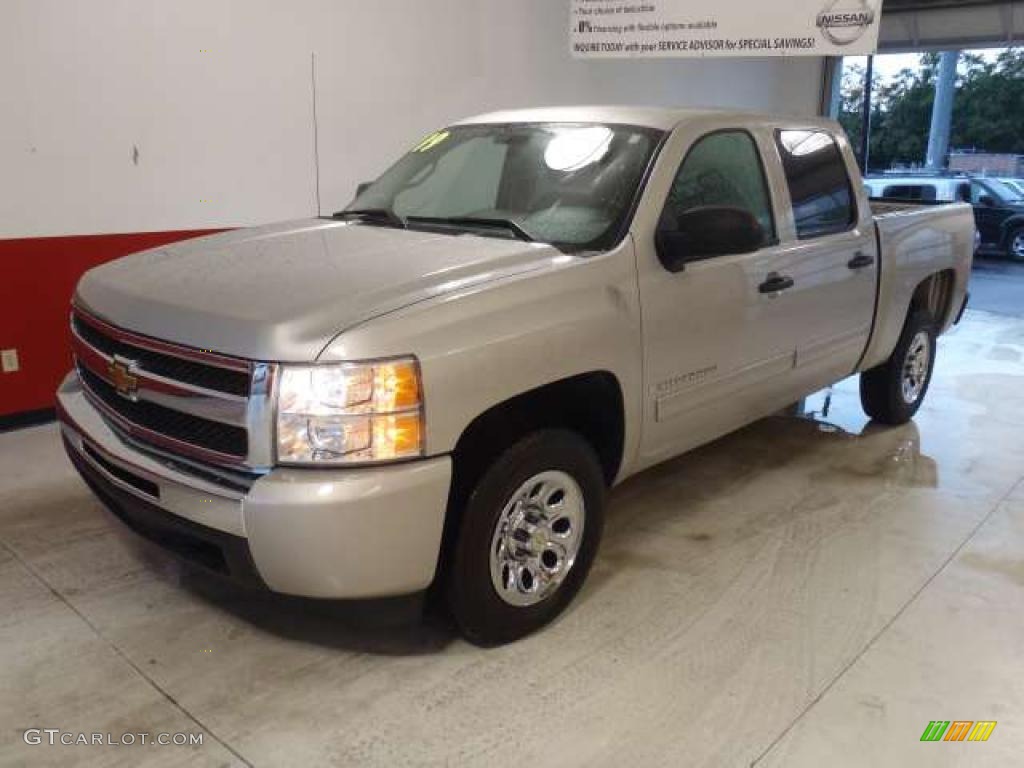 2009 Silverado 1500 LT Crew Cab - Silver Birch Metallic / Light Titanium photo #8