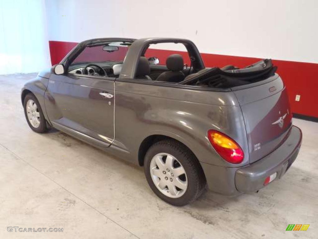 2005 PT Cruiser Touring Turbo Convertible - Graphite Gray Metallic / Dark Slate Gray photo #6