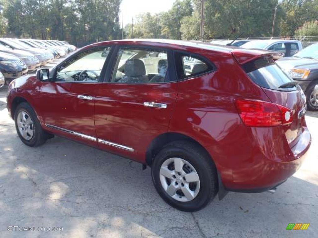 2011 Rogue S - Cayenne Red / Gray photo #3