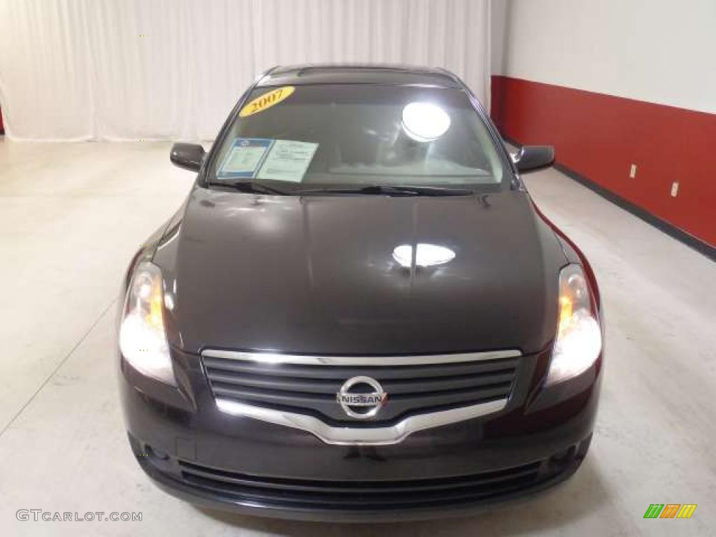 2007 Altima 2.5 SL - Super Black / Blond photo #2