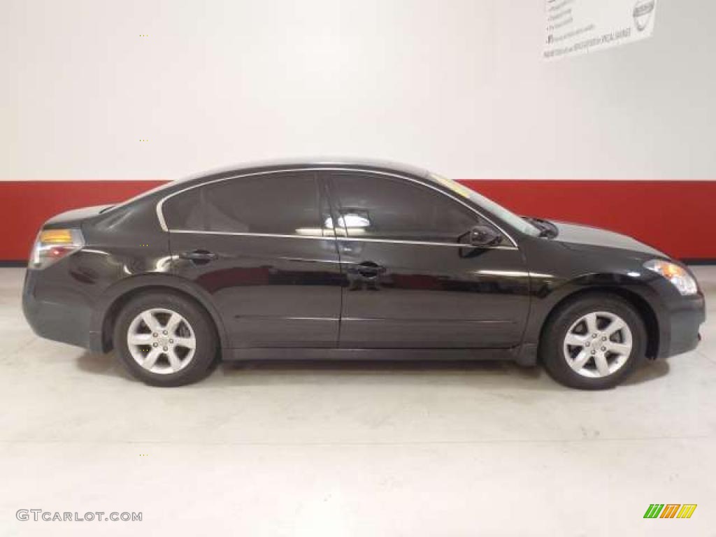 2007 Altima 2.5 SL - Super Black / Blond photo #3