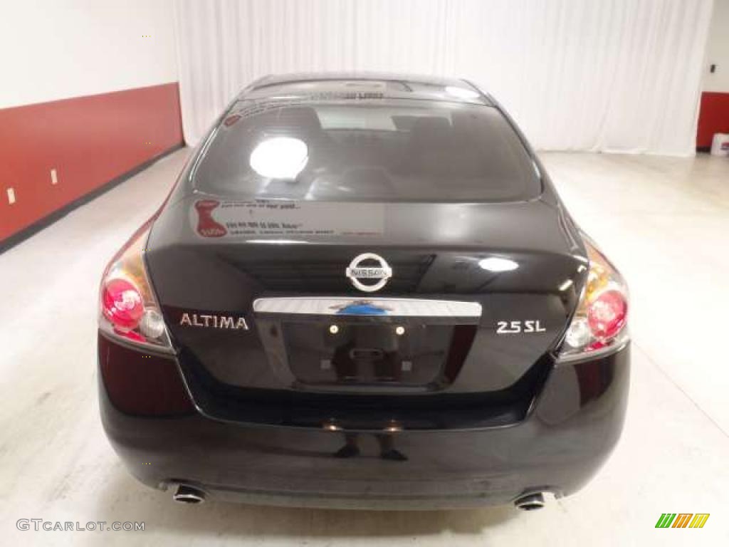 2007 Altima 2.5 SL - Super Black / Blond photo #5