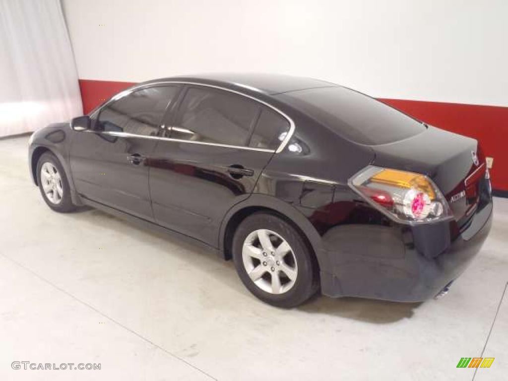 2007 Altima 2.5 SL - Super Black / Blond photo #6