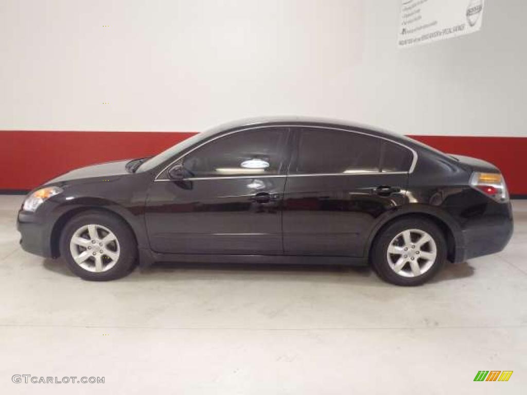 2007 Altima 2.5 SL - Super Black / Blond photo #7