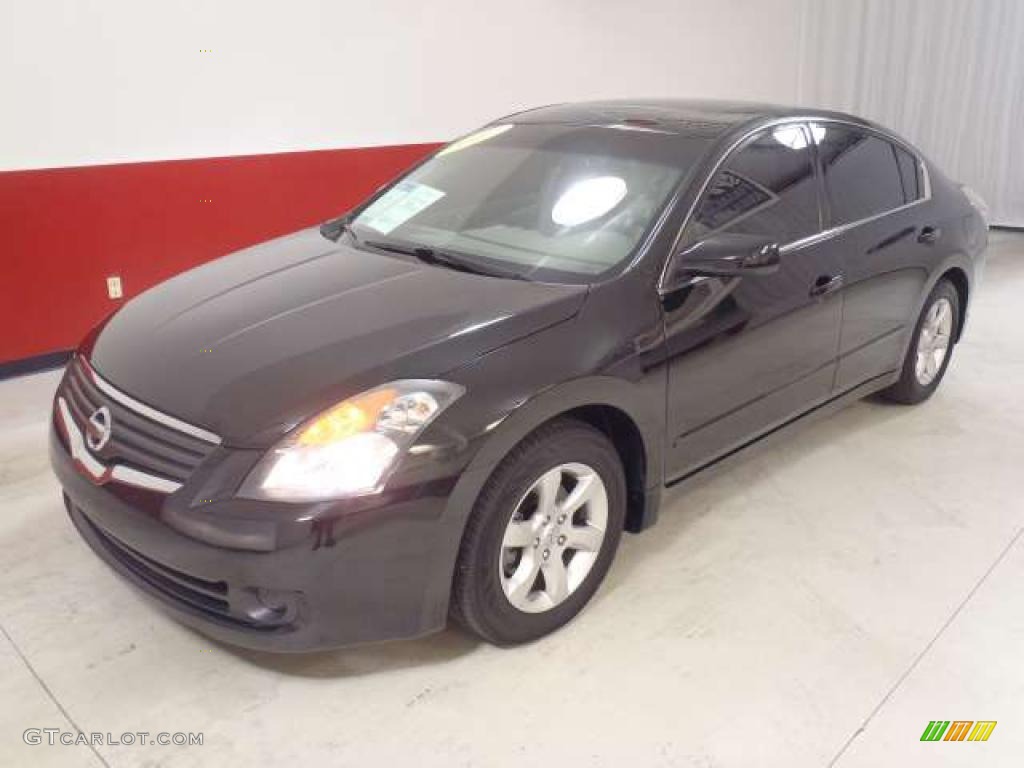 2007 Altima 2.5 SL - Super Black / Blond photo #8