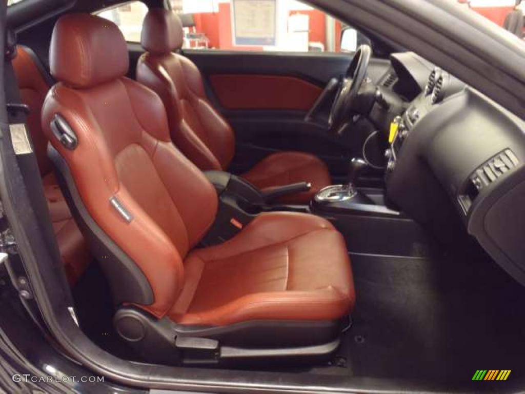 2008 Tiburon GT Limited - Black Pearl / GT Limited Red Leather photo #21