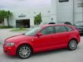 2008 Brilliant Red Audi A3 2.0T  photo #2