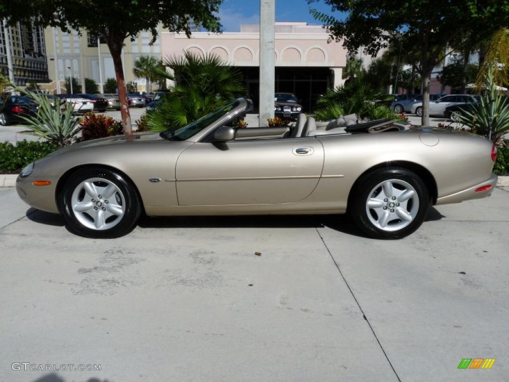 1998 XK XK8 Convertible - Topaz Metallic / Oatmeal photo #6