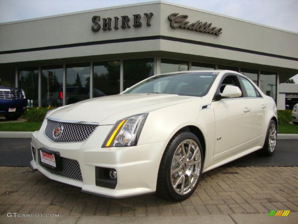 2011 CTS -V Sedan - White Diamond Tricoat / Ebony photo #1