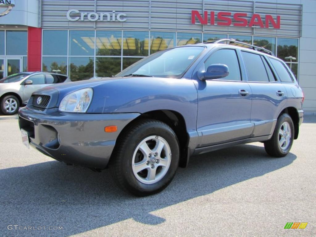 2003 Santa Fe GLS 4WD - Arctic Blue / Gray photo #1