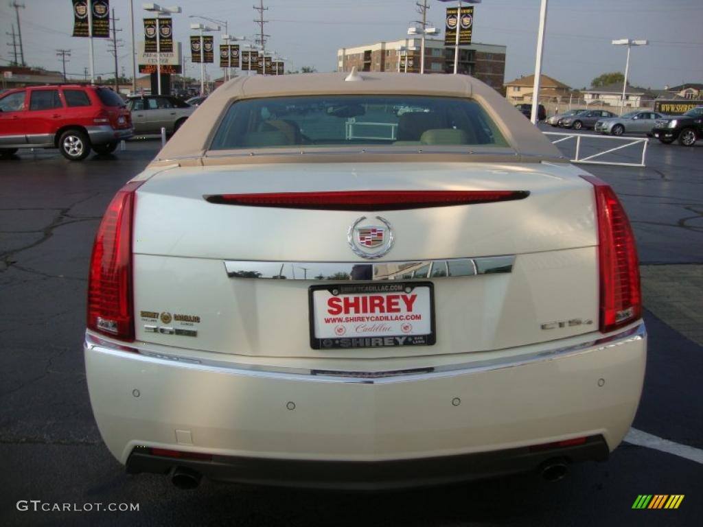 2009 CTS 4 AWD Sedan - White Diamond Tri-Coat / Cashmere/Cocoa photo #5