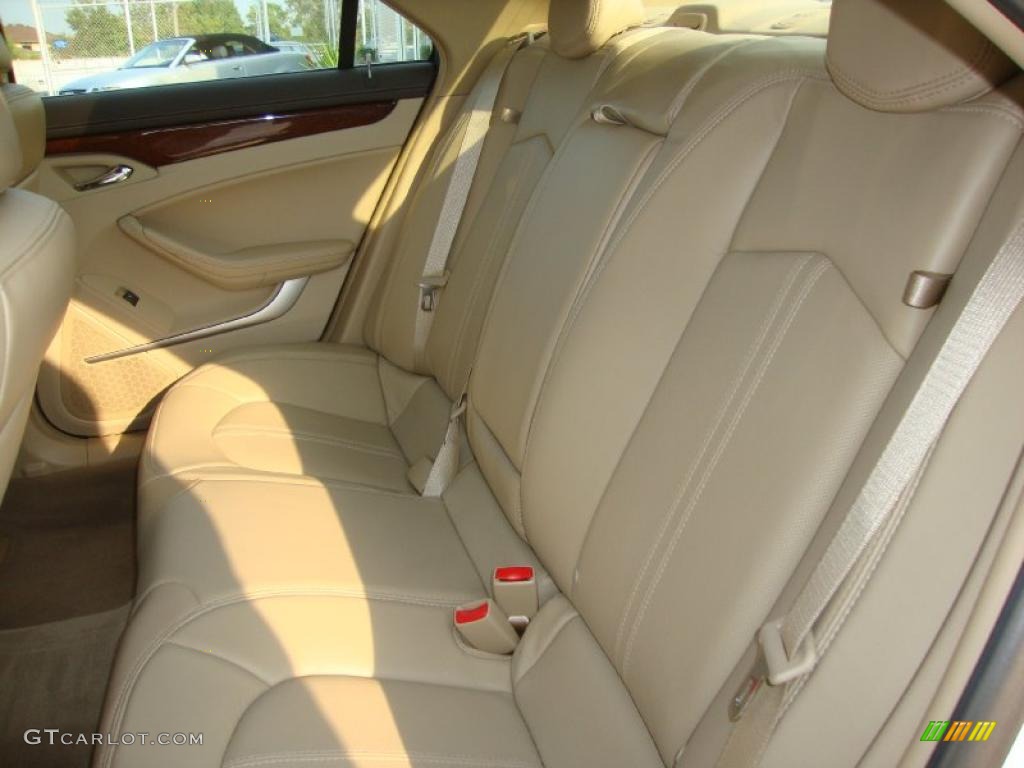 2009 CTS 4 AWD Sedan - White Diamond Tri-Coat / Cashmere/Cocoa photo #8