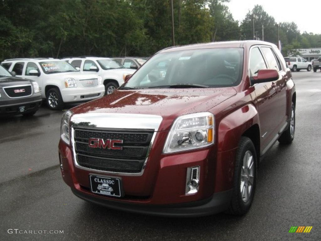 2011 Terrain SLE AWD - Merlot Jewel Metallic / Jet Black photo #1