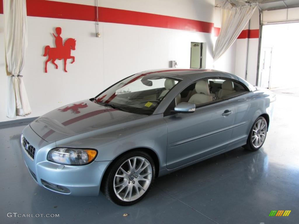 2006 C70 T5 Convertible - Celestial Blue Metallic / Calcite Cream photo #1