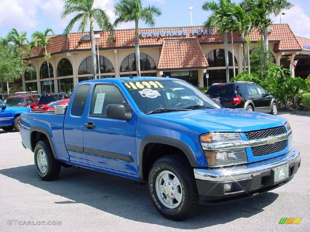 2008 Colorado LT Extended Cab - Pace Blue / Medium Pewter photo #1
