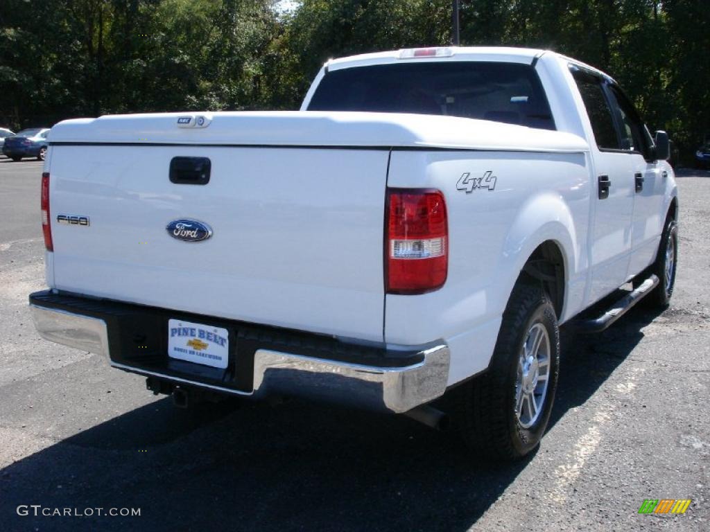 2006 F150 XLT SuperCrew 4x4 - Oxford White / Medium/Dark Flint photo #6