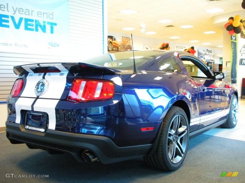 2011 Mustang Shelby GT500 Coupe - Kona Blue Metallic / Charcoal Black/White photo #3