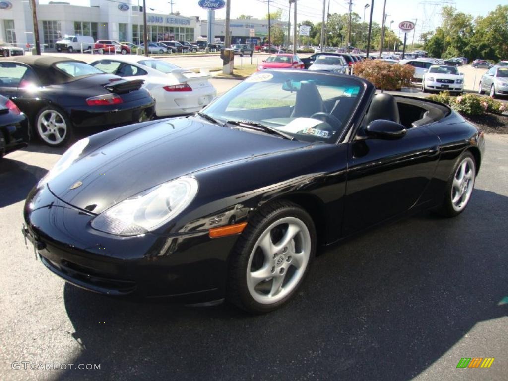 1999 911 Carrera 4 Cabriolet - Black / Black photo #2