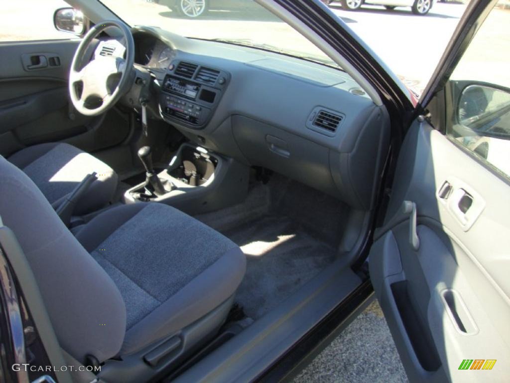 1997 Civic CX Hatchback - Dark Amethyst Pearl Metallic / Gray photo #18