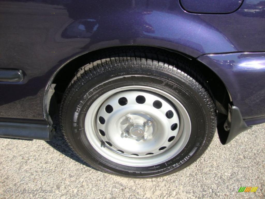 1997 Civic CX Hatchback - Dark Amethyst Pearl Metallic / Gray photo #34