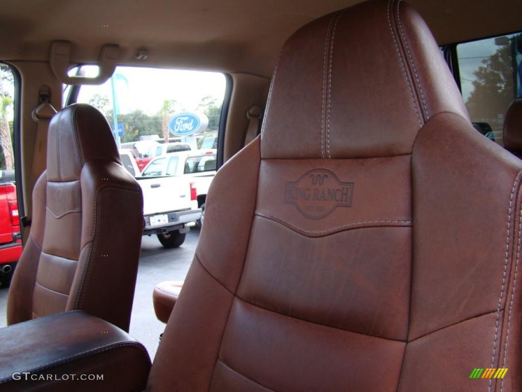 2008 F350 Super Duty King Ranch Crew Cab 4x4 Dually - Dark Copper Metallic / Chaparral Brown photo #11