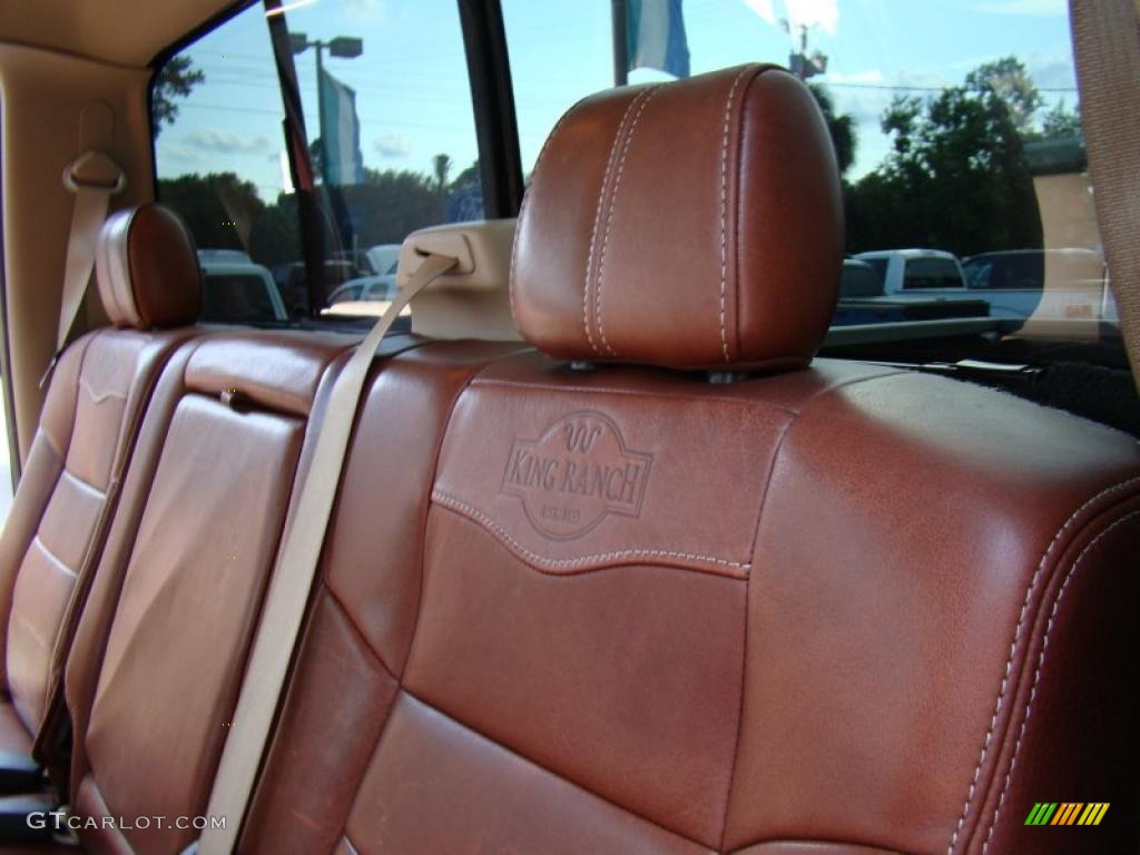2008 F350 Super Duty King Ranch Crew Cab 4x4 Dually - Dark Copper Metallic / Chaparral Brown photo #13