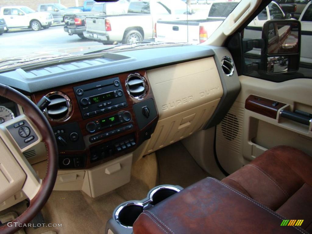 2008 F350 Super Duty King Ranch Crew Cab 4x4 Dually - Dark Copper Metallic / Chaparral Brown photo #19