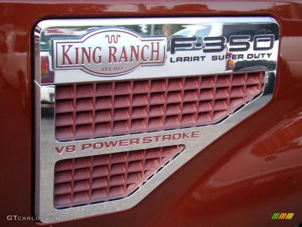 2008 F350 Super Duty King Ranch Crew Cab 4x4 Dually - Dark Copper Metallic / Chaparral Brown photo #38