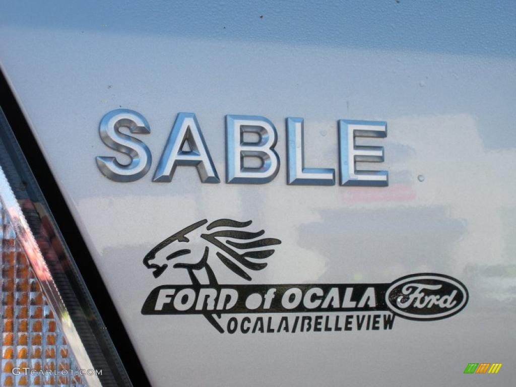 2008 Sable Sedan - Silver Birch Metallic / Charcoal Black/Medium Light Stone photo #9