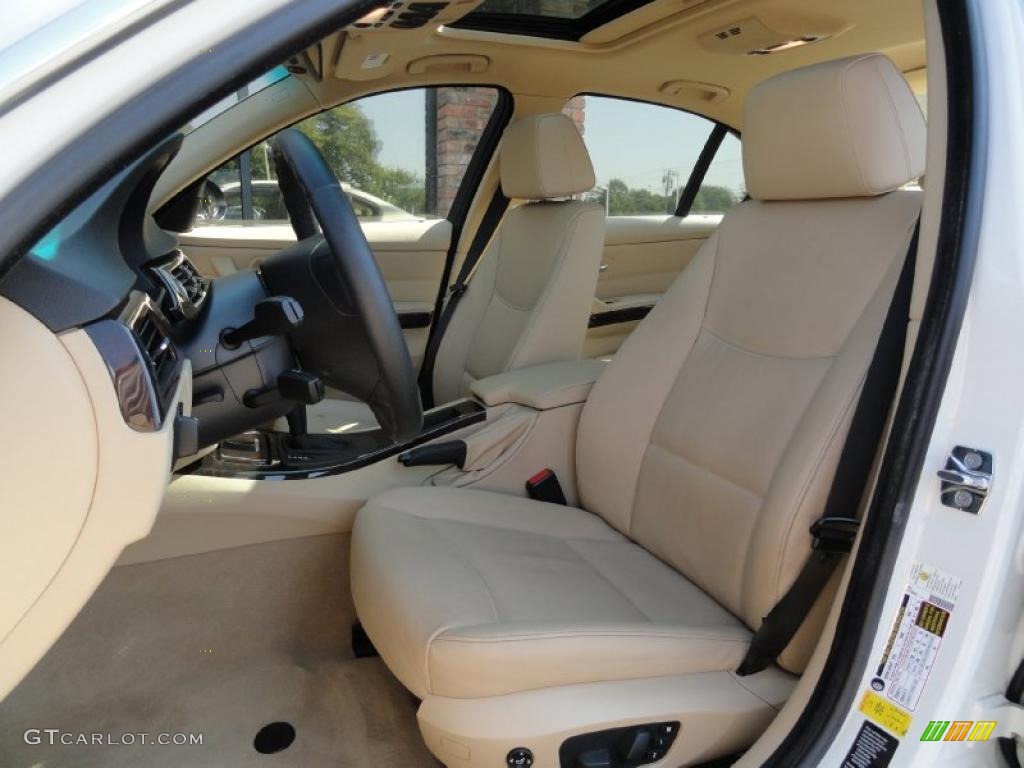 2007 3 Series 335xi Sedan - Alpine White / Beige photo #10