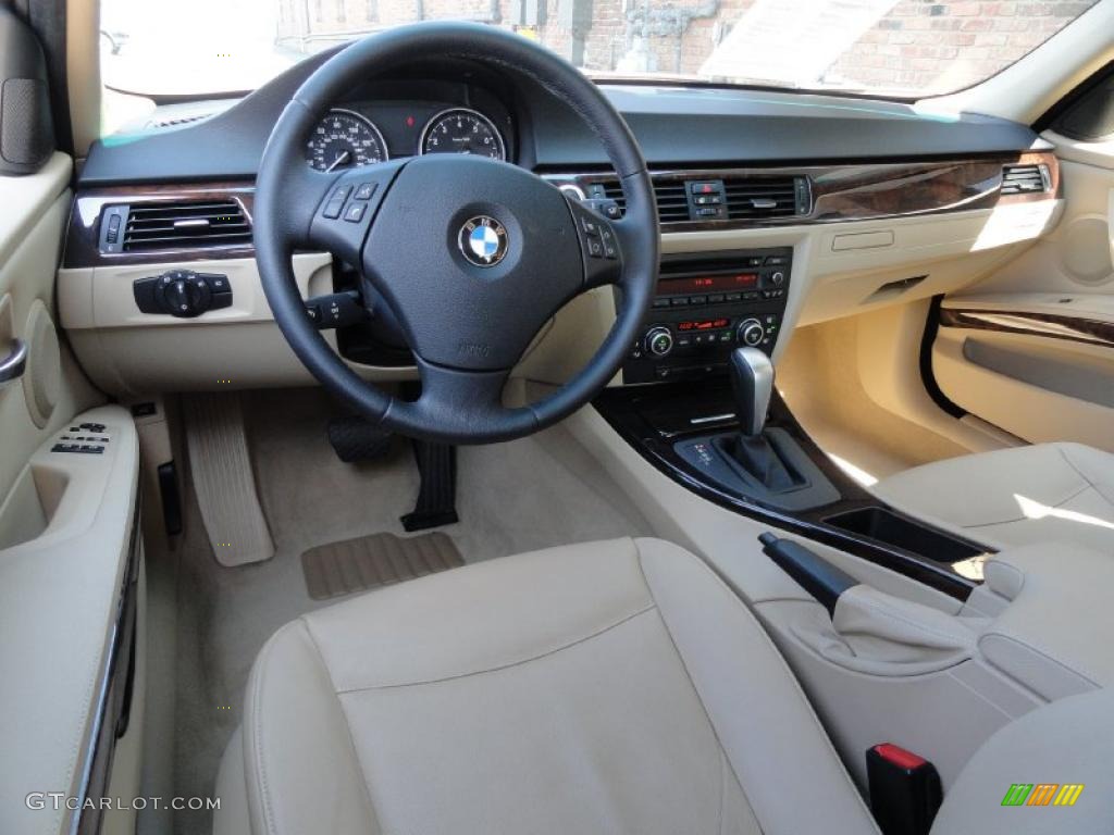 2007 3 Series 335xi Sedan - Alpine White / Beige photo #12
