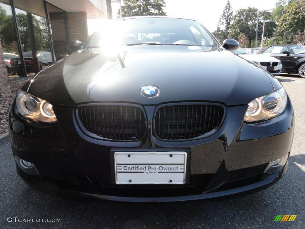 2009 3 Series 335xi Coupe - Black Sapphire Metallic / Black photo #2