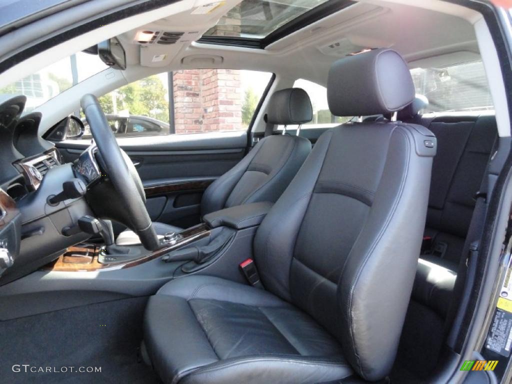 2009 3 Series 335xi Coupe - Black Sapphire Metallic / Black photo #10
