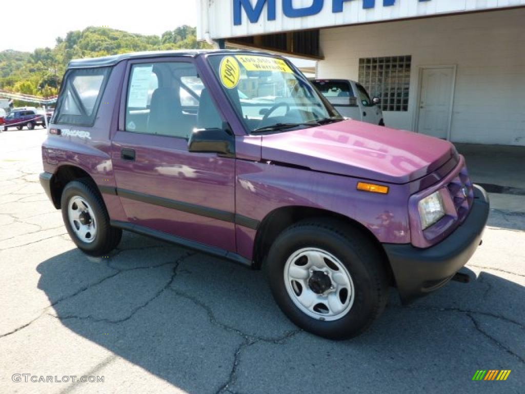 1997 Tracker Soft Top 4x4 - Super Grape Metallic / Dark Charcoal photo #2