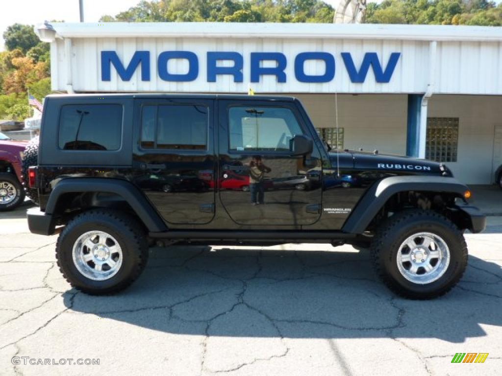 2008 Wrangler Unlimited Rubicon 4x4 - Black / Dark Slate Gray/Med Slate Gray photo #1