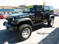 2008 Black Jeep Wrangler Unlimited Rubicon 4x4  photo #5