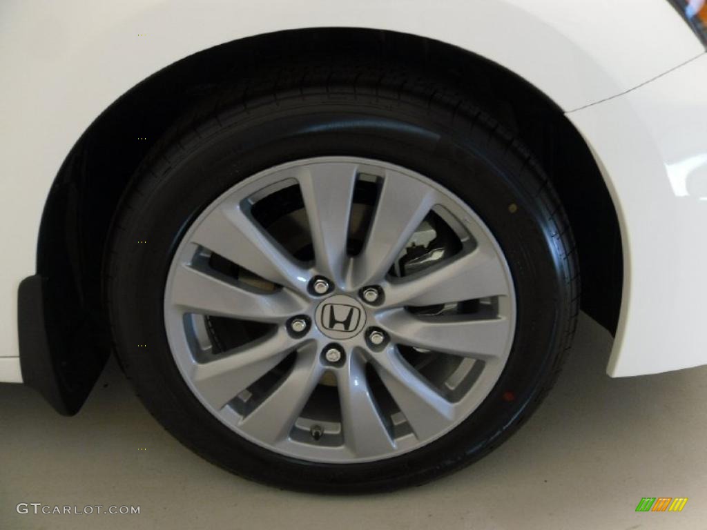2011 Accord EX-L Sedan - Taffeta White / Ivory photo #28
